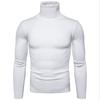 Suéter de gola alta masculino estilo coreano slim fit lapela lã masculino grosso para usar por baixo comércio exterior