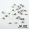 Nuevas Decoraciones para Uñas Acabadas Sin Base de Corte 33, Accesorios para Uñas de Bola de Diamante Blanco Brillante