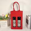 Bolsa de fieltro para vino, Caja de regalo para vino tinto, Bolsa de mano para botella de vino, Bolsa de embalaje publicitario para licor, Se puede imprimir con logotipo