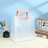 Plástico PP Transparente Mate Bolso de Mano Bolsa de Empaque para Compras Bolsa de Regalo Bolsa de Regalo para el Día de San Valentín Cumpleaños Stock Listo