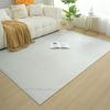 Alfombra Italiana Minimalista de Lujo Ligero, Alfombra de Sala de Estar de Color Sólido, Alfombra para Sofá y Mesa de Café Estilo Wabi-Sabi, Alfombra de Mesita de Noche para Dormitorio