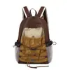Mochila Retro de Bloques de Color para Hombres y Mujeres 2026 Nueva Moda Mochila Escolar para el Campus Ligera Mochila Deportiva para Exteriores Senderismo Montañismo