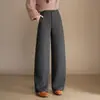 Pantalones de pierna ancha elegantes y a la moda para mujer, nueva colección otoño/invierno 2026, de cintura alta, adelgazantes, de pierna recta, adecuados para el trabajo, uso elegante y casual