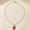 Collar colgante de langosta roja moderno y llamativo, lindo cangrejo de río esmaltado, accesorio para vacaciones de verano en la playa