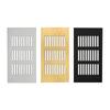 Fengcheng Ferretería Aleación de Aluminio Gabinete Malla Transpirable a Prueba de Humedad Cubierta Decorativa para Zapatero Rejilla de Ventilación para Taquilla Agujero de Refrigeración