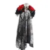 Diadema de Cabeza de Rosa Simulada para Halloween, Diadema de Malla de Encaje Negro, Diadema Oscura de Calavera para Fiesta