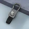 Llavero de coche de cuero genuino con logotipo de coche opcional, portallaves metálico para hombre, venta al por mayor del fabricante, regalo del Día de San Valentín