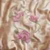 Pegatinas de Tela con Flor de Loto Bordada Parches Flores Pequeñas Bordadas Calcomanías Autoadhesivas Parches Termoadhesivos Accesorios para Ropa