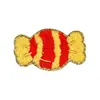 Parches bordados de caramelo de dibujos animados originales transfronterizos, parches de tela autoadhesivos para decoración de ropa infantil, reparación, bordado de toallas y accesorios de bordado