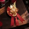 Ramilletes para Novio y Novia para Bodas, Juegos a Juego para los Padres de Ambas Partes, Miembros de la Familia, Padrinos de Boda y Damas de Honor, Broches Sencillos