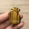 Bolsa de monedas colgante de piedra Ojo de Tigre natural Piedra de tigre ojo de tigre piedra bolsa de monedas colgante al por mayor Madera Piedra cuero colgante de rotura