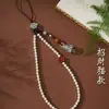 Nuevo Colgante de Cadena para Teléfono Móvil Estilo Chino Colgante de Gato de la Suerte Cordón Corto Anticaída para Teléfono Móvil Colgante de Muñeca Regalo para Hombres y Mujeres