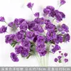 Flores Artificiais Coloridas Estilo Monet Flores Falsas Atacado Verde Roxo Arranjo de Casamento Cenário Decoração de Paisagismo