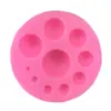 Molde de Silicone Ponto de Pérola Tamanho Molde de Bolo Semicircular Bolo Dobrável DIY Molde de Chocolate