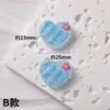 Mini Lentejuela de Azúcar Dibujos Animados Cereza Accesorios de Resina Material para Pasador Hecho a Mano Decoraciones de Resina Pegatinas que Brillan en la Oscuridad
