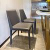 Silla de Comedor Suave Moderna Simple para el Hogar Hotel Restaurante Occidental Silla de Cuero con Respaldo Cafetería Silla de Comedor de Negociación de Ocio