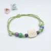 Pulseira de Cerâmica com Contas para Mulheres de Jingdezhen, Pulseira de Estilo Nicho de Alto Padrão, Pulseira Trançada Atacado, Lembrança de Viagem