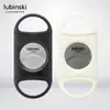 Cortador de Charuto de Grande Diâmetro Rubinsky 32Mnm, Tesoura de Charuto Portátil Personalizada de Aço Inoxidável e Plástico Composto de Lâmina Dupla