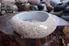 Lavabo de piedra natural ecológico original cálamo carnoso hierba de cobre moneda piedra original acuario creativo lavabo de narciso maceta Zen
