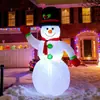 Decorações Infláveis de Natal Transfronteiriças de 1,2m para Festas ao Ar Livre no Pátio e Jardim, Luzes LED, Modelo Inflável de Boneco de Neve de Natal