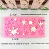 Nova Forma Decorativa de Floco de Neve Mini com 20 Furos para Bolo Flip, Forma de Assar, Ferramentas de Confeitaria DIY, Forma para Gotejamento de Goma