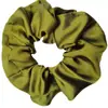 Scrunchies de Tamaño Mediano en Stock al por Mayor del Fabricante, Estilo Ins, Color Sólido Fresco de Satén, Gomas para el Cabello Deportivas para Mujer