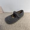 Sapatos Peludos para Mulheres, Sapatos Mary Jane Estilo Festa, Outono e Inverno 2026 com Solado Macio, Forrados com Lã, Quentinhos de Algodão, Mocassins Perfeitos
