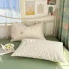 Funda de almohada de algodón 100% estilo coreano, linda y fresca, funda de almohada individual, juego de dos, funda de almohada para un solo hogar, algodón puro, almohada de 48*74