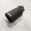 Directo de fábrica satinado Nuevo silenciador de borde recto rizado fibra de carbono tubo de escape de coche modificado garganta de cola