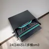 Caja de terminal de fibra óptica con 4 puertos, 8 puertos, 12 puertos, 24 núcleos SC/FC/LC caja de empalme por fusión de cable, monomodo con brida de pigtail