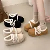 Zapatos Birkenstock Cómodos de Piel Sintética, Perezosos, Forrados, Cálidos, Modernos, Suela Gruesa 2026 para Mujer, sin Cordones, Versátiles, Zapatos de Algodón para Otoño/Invierno