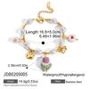 Pulsera de Cerámica Perla Europea y Americana Silenciosa, Pulsera de Acero Inoxidable de Lujo Ligero y Alta Gama, Joyería Transfronteriza para Mujer, Diseño de Nicho