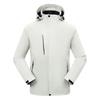 Chaqueta polar para hombre, marca de moda transfronteriza, color contrastante, pareja, desmontable, tres en uno, chaqueta de montañismo impermeable