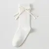 Calcetines para Niñas Bebé Algodón Peinado Clase A Costura Plana Puño Acanalado No Constrictivo Primavera y Otoño Hasta la Rodilla Largos