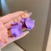Brincos Pingente Flor Gota d'Água Zircônia Agulha de Prata, Brincos Estilo Luxo Leve de Alta Qualidade, Brincos de Design Exclusivo Atacado