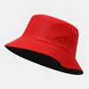Sombrero de Cubo Sólido de Color Doble Cara Transfronterizo Simple para Viajes, Sombrero Casual al Aire Libre con Protección Solar Cubre Rostro para Hombres y Mujeres, Sombrero Publicitario Personalizado