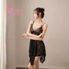 Ai Ruru Lingerie Sexy Plus Size Feminina Alça de Renda Sexy Transparente Camisola Uniforme Tamanho Único