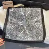 Bufanda de Seda Nueva de Primavera y Otoño Cinta para la Cabeza Accesorios para el Cabello Florales Patrón de Cachemir Versátil Temperamento Fabricante de Gama Alta Entrega al por Mayor