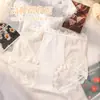 Pantaletas de Encaje Estilo Francés de Cintura Alta Tallas Grandes 100kg Sin Costuras Alta Elasticidad Cómodas 10A Antibacterianas con Entrepierna Extendida Estampado Floral