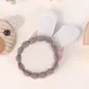 Mancha directa ojos de dibujos animados oscuros borla pentagonal conejo ropa infantil hecho a mano DIY pegatinas de tela accesorios accesorios
