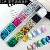 Mini Decoraciones de Arte para Uñas con Lentejuelas de Lunares de Colores, Populares Lentejuelas para Uñas Parche de Dopamina Ultradelgadas