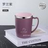 Taza de acero inoxidable 304 de doble capa con tapa, aislante para el hogar, ideal para oficina, dormitorio, estudiantes, té y café.