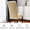 Amazon Transfronterizo Funda de Silla Jacquard Elástica de Color Sólido Forma de U a Prueba de Polvo Universal para Silla de Comedor de Hotel Fabricante Venta al por Mayor