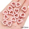 Cuentas de cerámica rosa con forma de flor de gato, hechas a mano, accesorios para pulseras y collares.