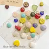 Retro Doméstico Dorado Pintado Checo Vidrio Perlas Redondo Pájaro Hecho a Mano Corazón Material Pulsera Cadena de Teléfono Móvil Joyería Accesorios