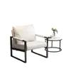 Nueva Silla Sofá Individual de Hierro Forjado de Lujo Ligero para el Hogar, Sala de Estar, Dormitorio, Silla de Influencer Moderna para Café, Silla de Negociación