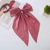 Horquilla para el pelo con lazo de cinta de raso de celebridades de Internet, dulce horquilla con lazo de alta calidad, pinza de resorte, pinza para cola de caballo francesa, horquilla para el pelo