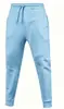 Suministro directo de fábrica transfronterizo de pantalones deportivos para hombre, pantalones largos casuales de color liso para otoño e invierno con forro polar, cordón y pernera cónica