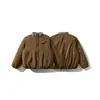ORIGTEEN Marca Japonesa Retro Tendência Gola Alta Solta Jaqueta de Algodão Solta de Inverno Jaqueta de Trabalho Masculina Roupas de Algodão MY9026