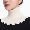 Cuello Falso para Mujer Bufanda de Cuello Alto Calentador de Cuello Cuello Falso Nuevo Otoño e Invierno Cortavientos Tejido Caliente Polaina para Cuello Estilo Coreano Versátil